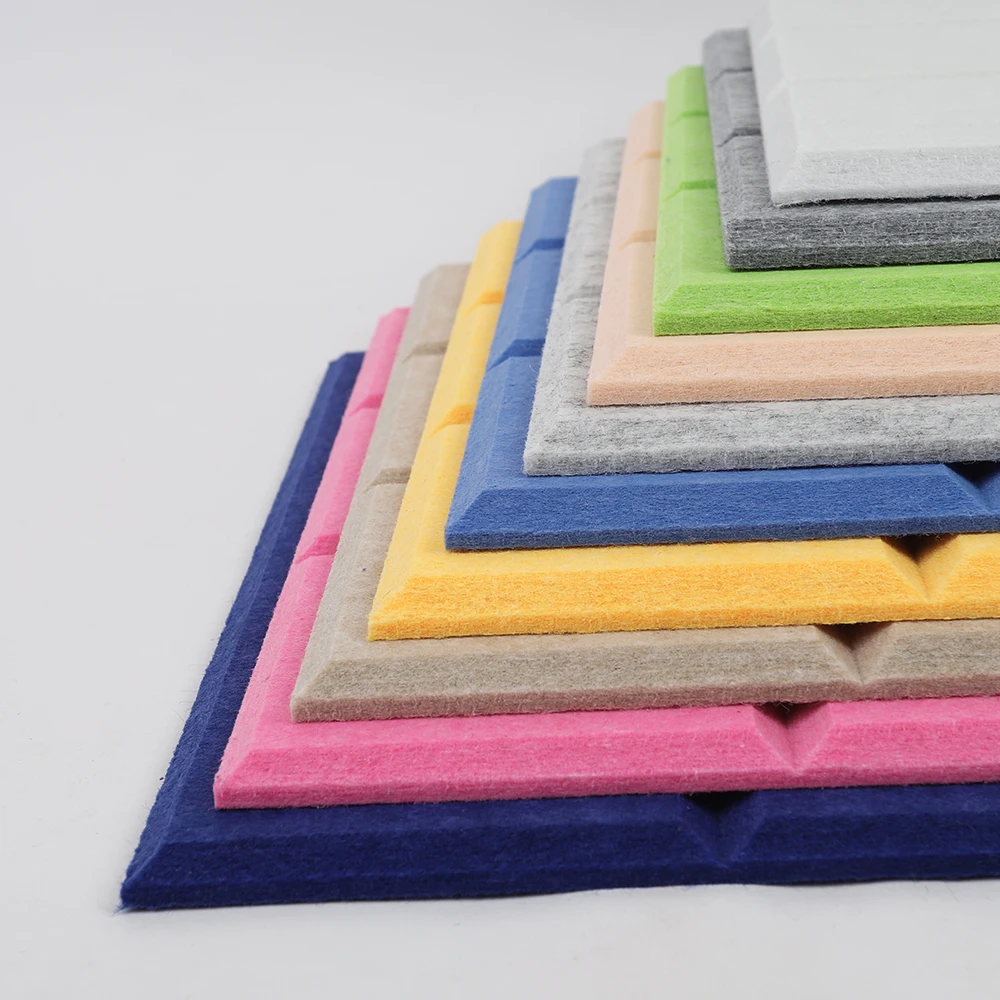 Огнестойкая акустическая панель из полиэфирного волокна, Новое поступление, 9 мм акустическая панель высокой плотности из ПЭТ