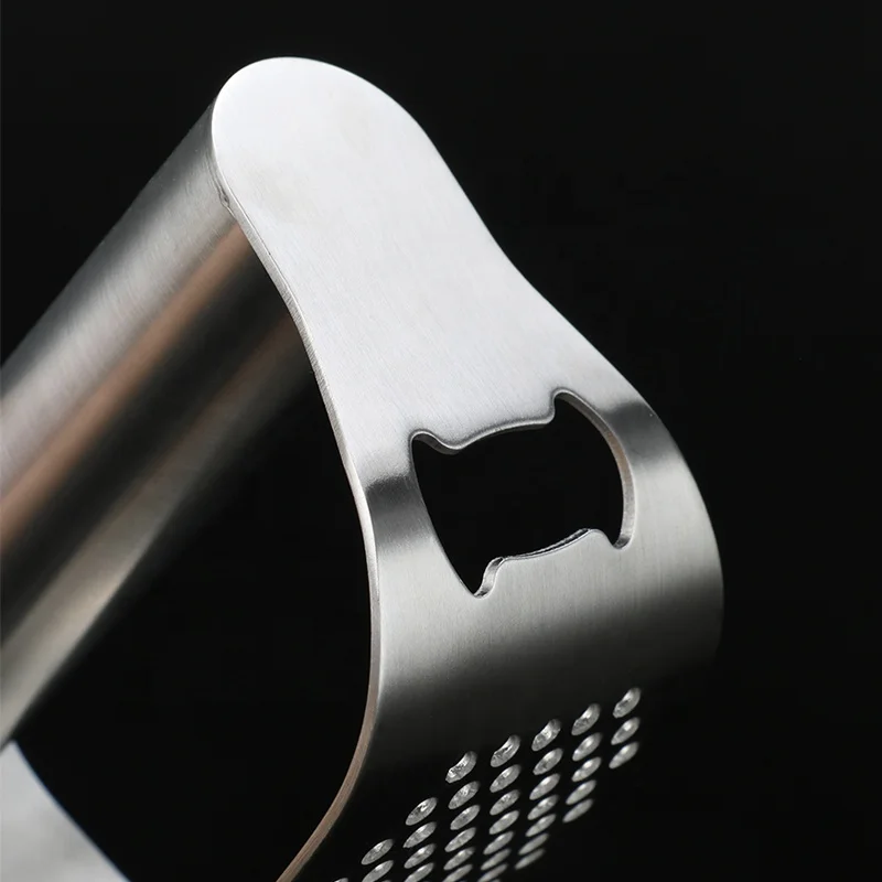 
Food grade stainless steel ginger rocker chopper garlic crusher vegetable tool garlic press 