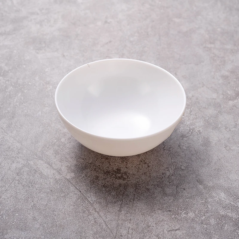 Lightweight Unbreakable 100% Melamine White Cereal/Soup/Salad Bowls for Restaurant Buffet Dining