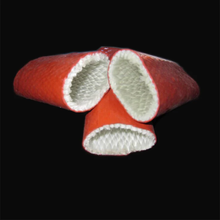 Hot Sale High Temperature Resistant Fire Sleeve 100mm Silicone Fiberglass Fire Sleeve For Hoses Wires Lines Tubes Protective