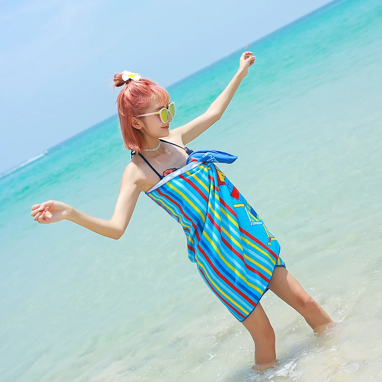 Махровая Пляжная накидка из микрофибры с тропическим принтом Гавайская Флорида cabana