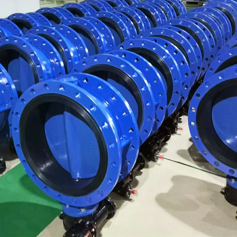 DN600 24 дюйма углеродистая сталь WCB резина ручное управление Червячная Шестерня двойной эксцентриковый клапан-бабочка тип фланца