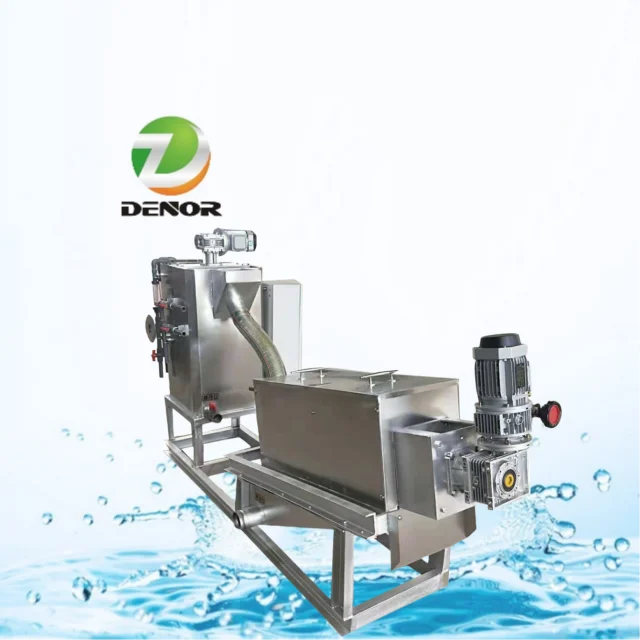 Screw Stacked Type Biogas Manure Slurry Residue Sludge Dewatering Machine Solid Liquid Separator