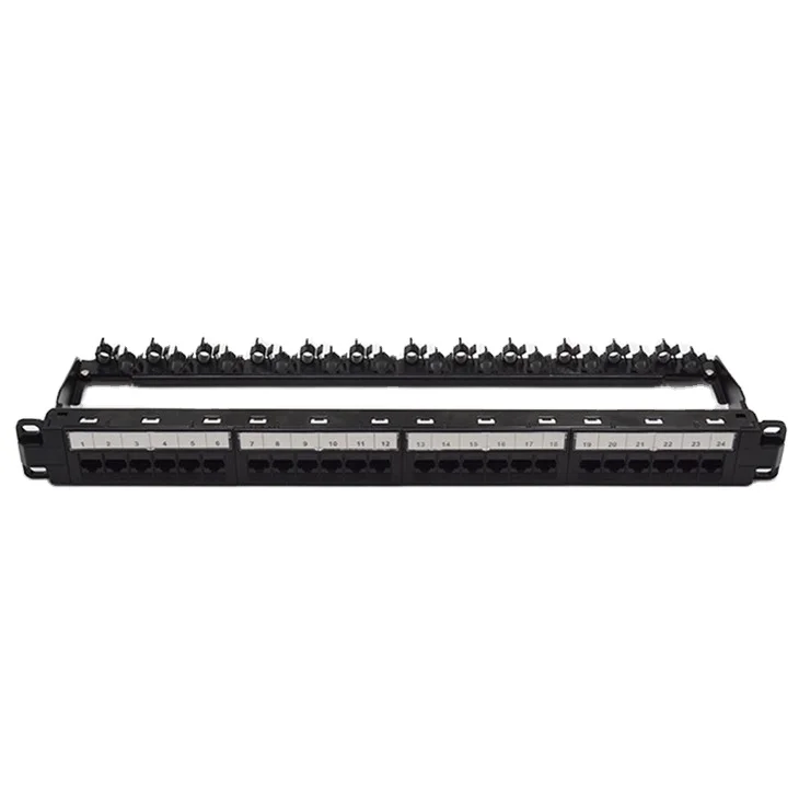1U Cat. 5e UTP Rack Mounted Patch Panel 24 Port