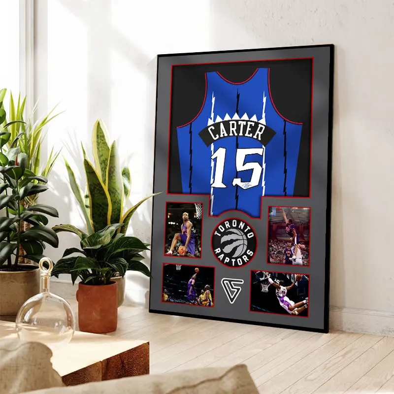 Star Style Basketball Theme Wall Murals Mirror Frame Decorative Art