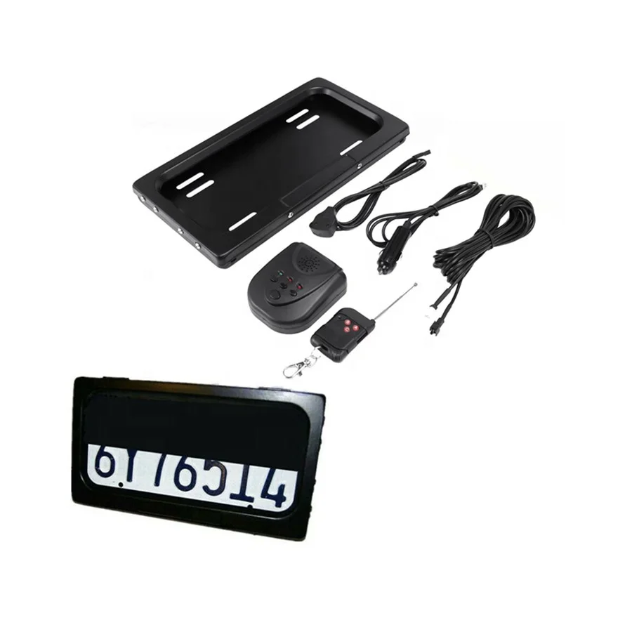 Автомобильный номерной знак, держатель электрического номерного знака для американской универсальной лицензии, скрытие затвора, электрическая незаметность