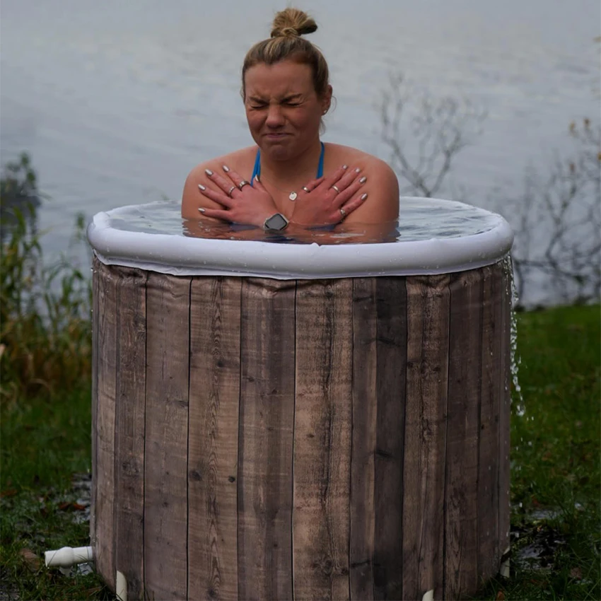 Eco-friendly Pvc Portable Inflatable Ice Bath Recovery Pod Cold Plunge Tub Pool For Adults For Outdoor Use