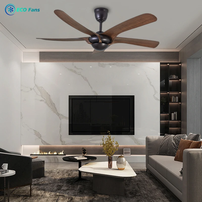 ECO No Light 52 Inch Factory Price Living Room Durable ABS Quiet and Long Lifespan BLDC Motor Modern Ceiling Fan