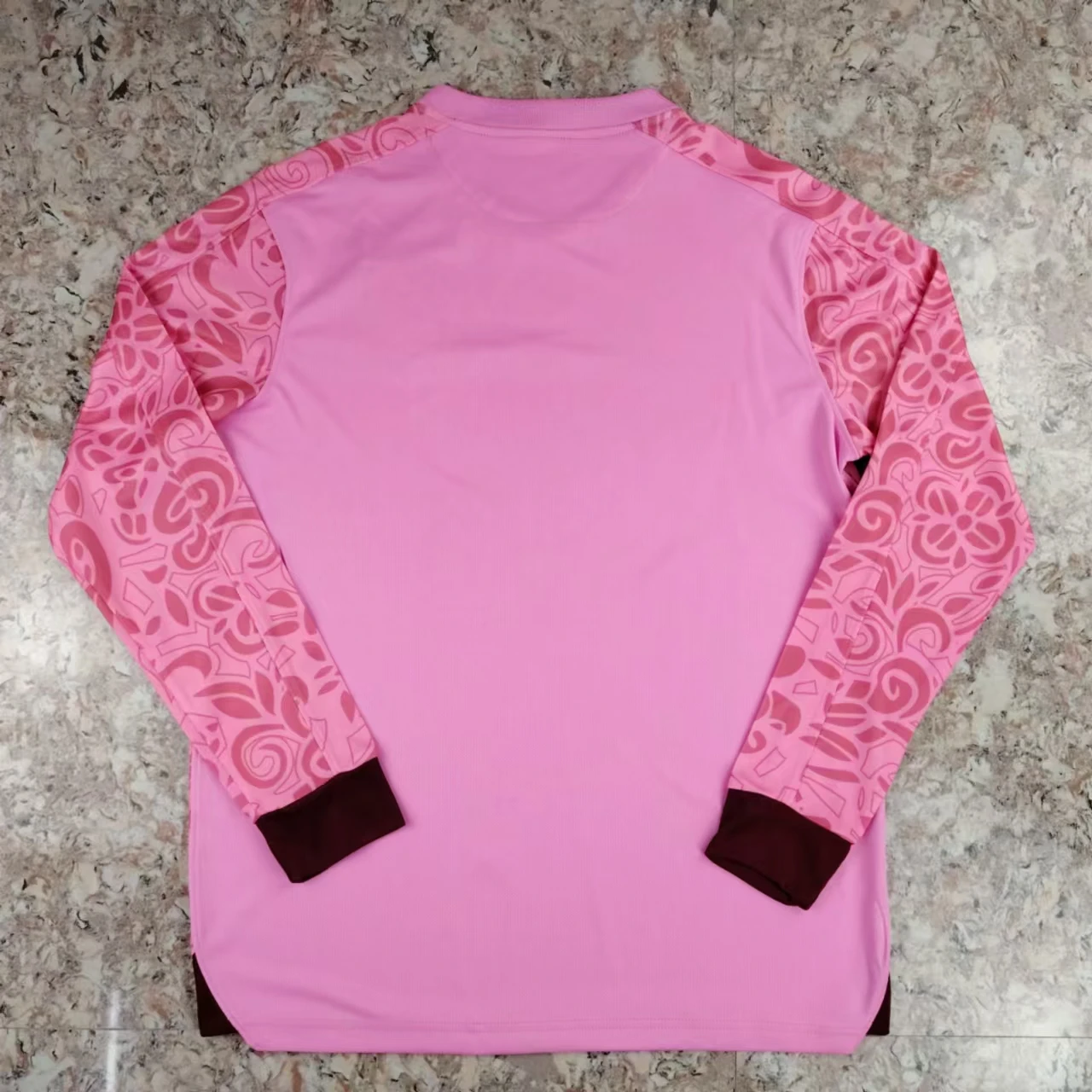 Hot Selling Promotion Palestine Club Long Sleeve Sports FC Pink Football  SoccerJersey 2024 For Adults
