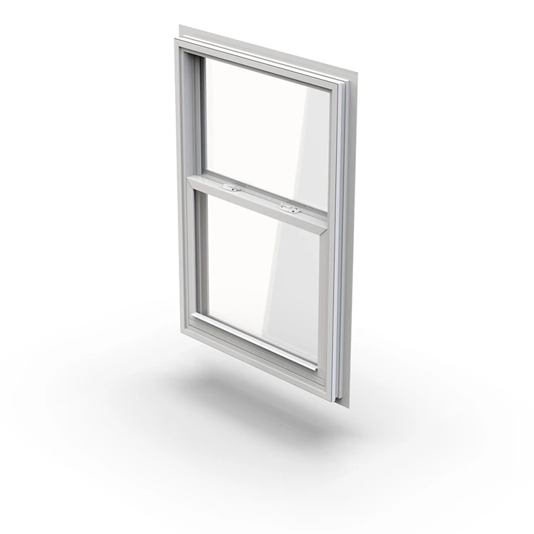 Ventilation Single Hung Small Frosted Glass Toilet Window With Blinds