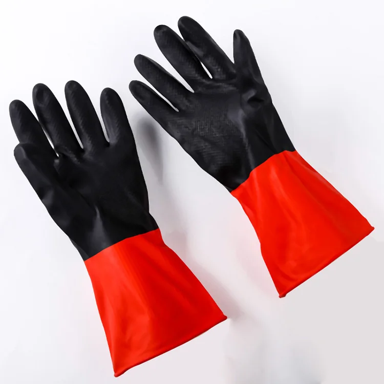  Латексные перчатки с длинными манжетами чистящие Hi Viz химически