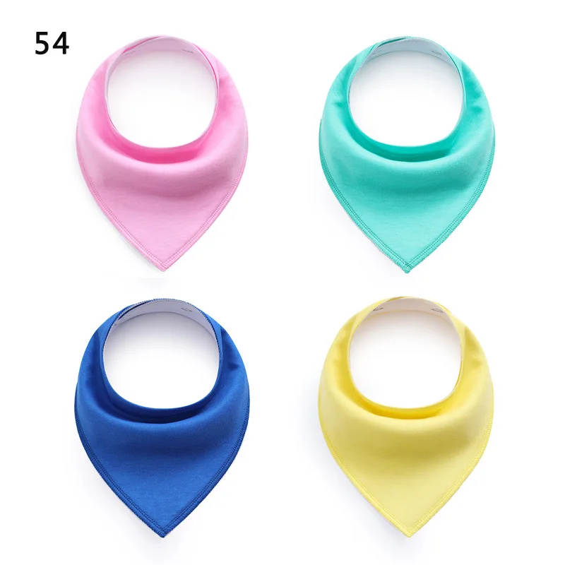 Custom Triangle Babies Baby Bandana 100% Cotton Bibs Cotton Drool Bibs For Babies