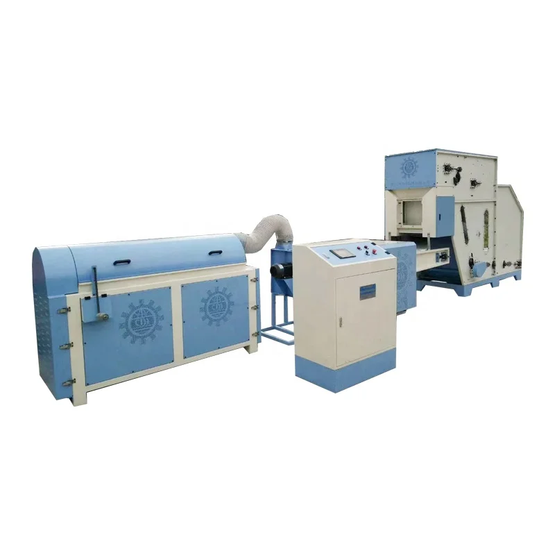 China Automatic Cotton Ball Polyester Fiber Carding Opener Pillow Stuffing Make Fill Production Machine