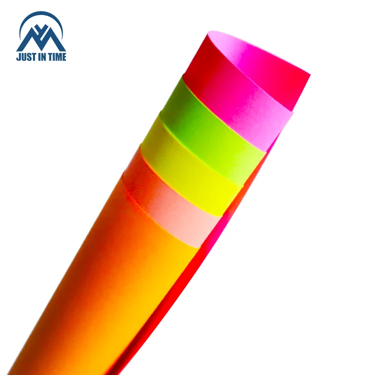 Factory price a4 copy paper assorted fluorescent color office paper a4 size origami folding paper for kids