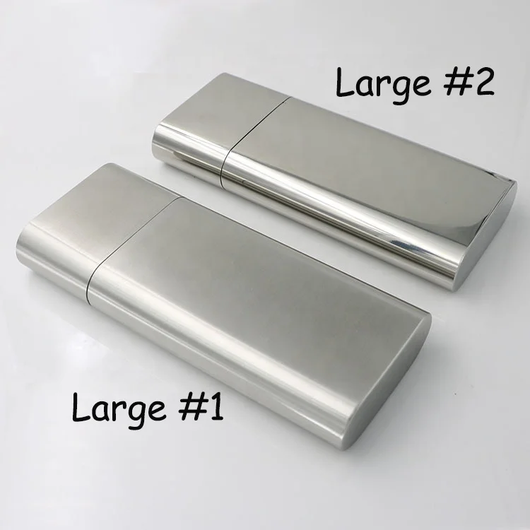 Personalized Engraved Cigar Holder Stainless Steel Cigar Boxes In Bulk Portable Wedding Party Gift Metal Humidors Cigar Cases