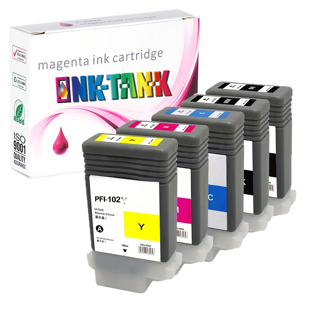 INK-TANK PFI-102 PFI102 PFI 102 MBK PFI-120MBK премиум цвета Совместимый струйный картридж для Canon IPF700 IPF710 принтер