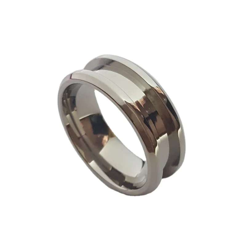 Factory Cheap wholesale blank ring for inlay stainless steel