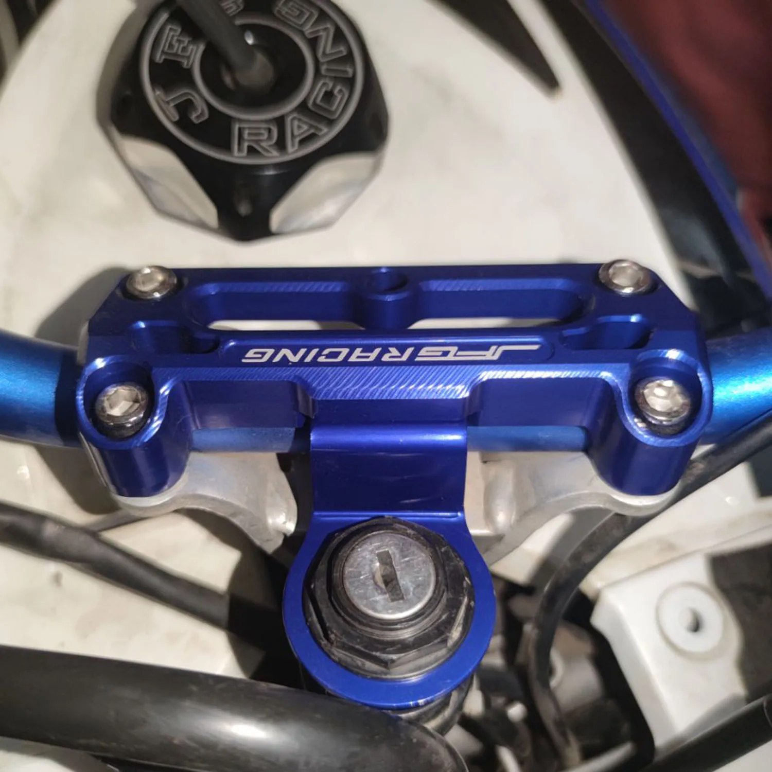 JFG CNC Parts Mountain Bike ATV Modification Accessories Upper Triple Clamp For 700 Raptor Yamaha