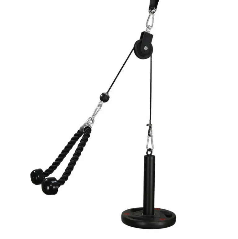 household  Wire Rope Pulley Set Professional Pulley Cable Machine Triceps Trainer Pull Down Rope