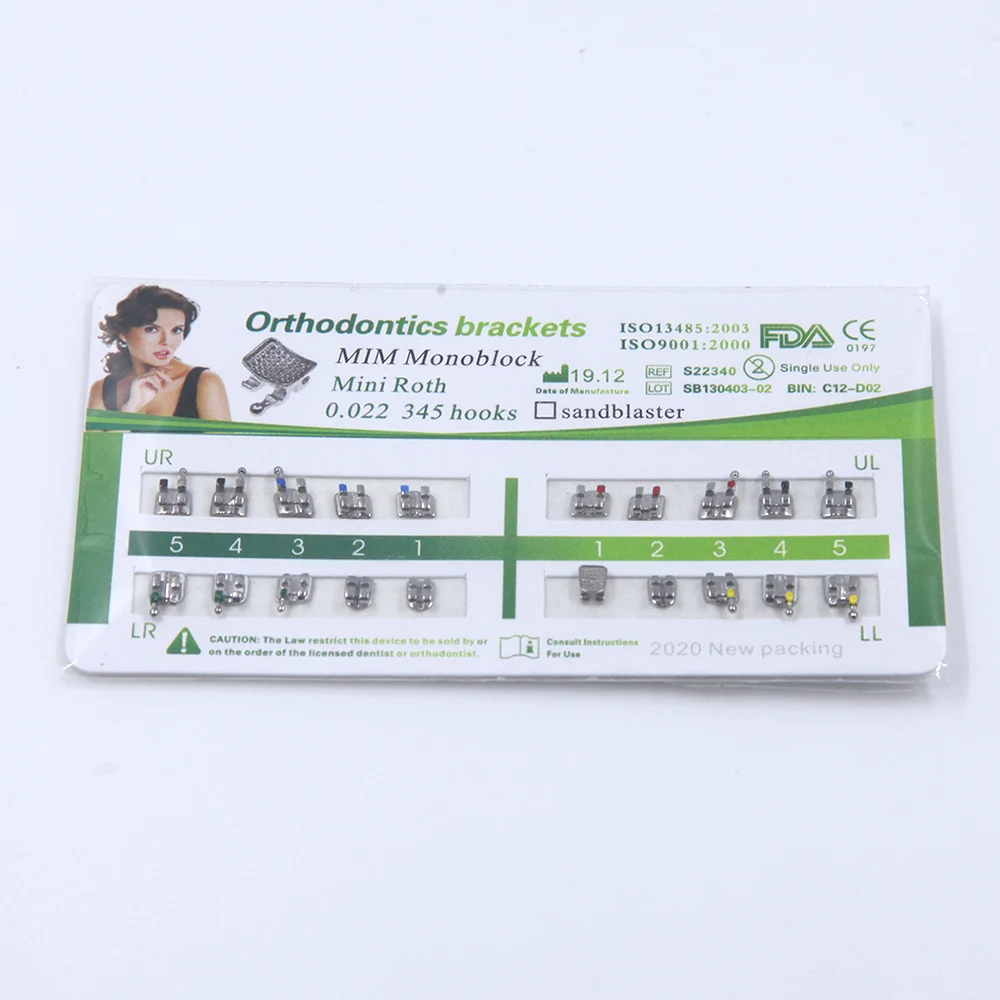 orthodontic roth bracket 022 dental braces stainless steel braces