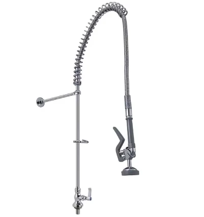 High Grade Commercial Industrial Kitchen Faucets With Swing Faucet Deck Mount Pull Down Pre Rinse Sprayer sink Faucet