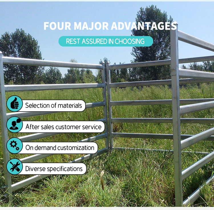 Australian cattle yard panel hot dipped galvanized sheep cow farm livestock round pipe cattle panel for sale