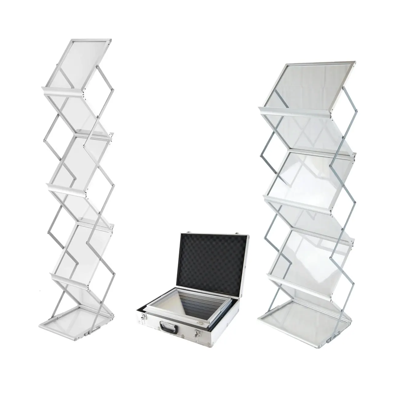 A3/A4 Zigzag brochure display stand literature holder Brochure Holder Catalog Stand