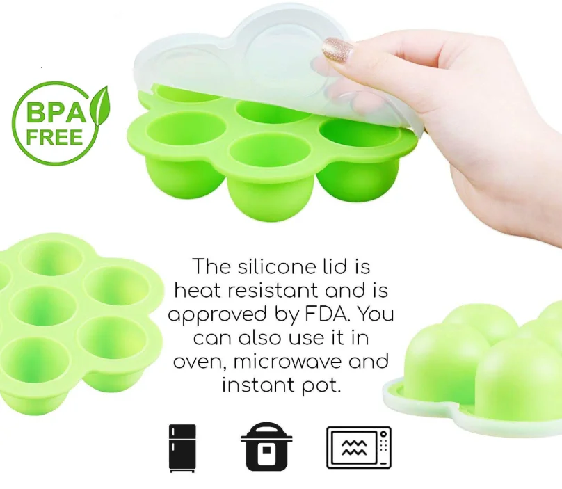  Пищевая термостойкая BPA бесплатно силиконовая форма для хранения еды