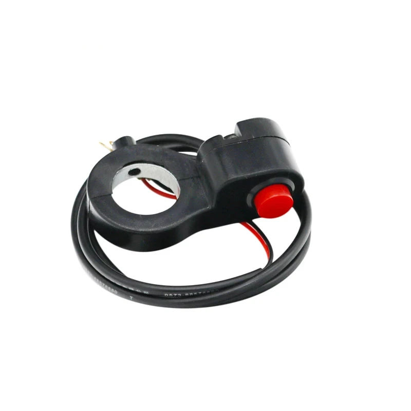 MotoLovee 7/8' Universal Motorcycle Handlebar Switch Horn Starter Kill Button Switch E-Bike Motor Single Switch