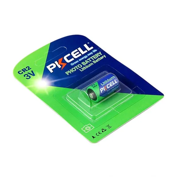 Wholesale PKCELL non-rechargeable 3V small  lithium battery CR2 850mAh for camera