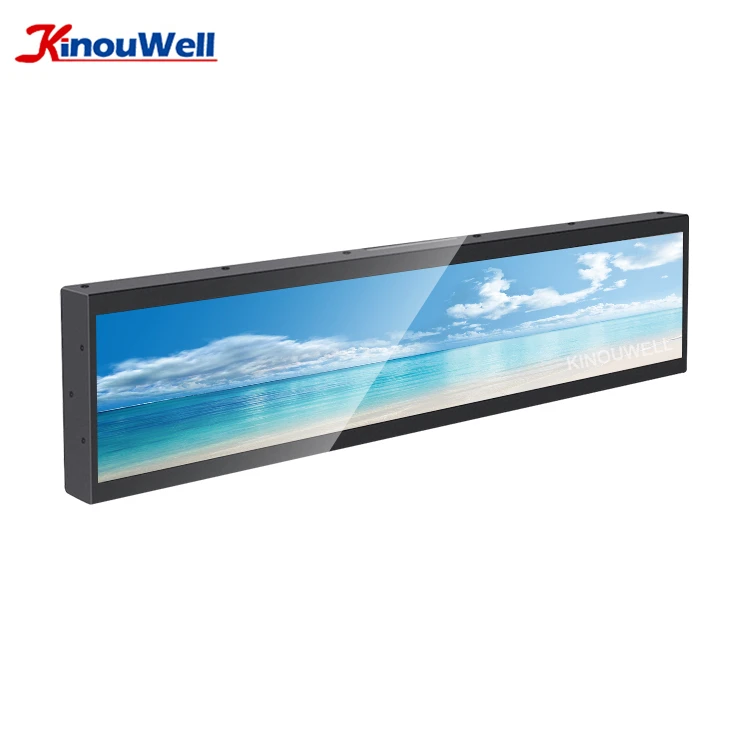 
Custom 13.3 27 37 38.5 40.6 49 58 Inch Ips Digital Poster Stretch Bar Lcd Shelf Display Screen 4K 
