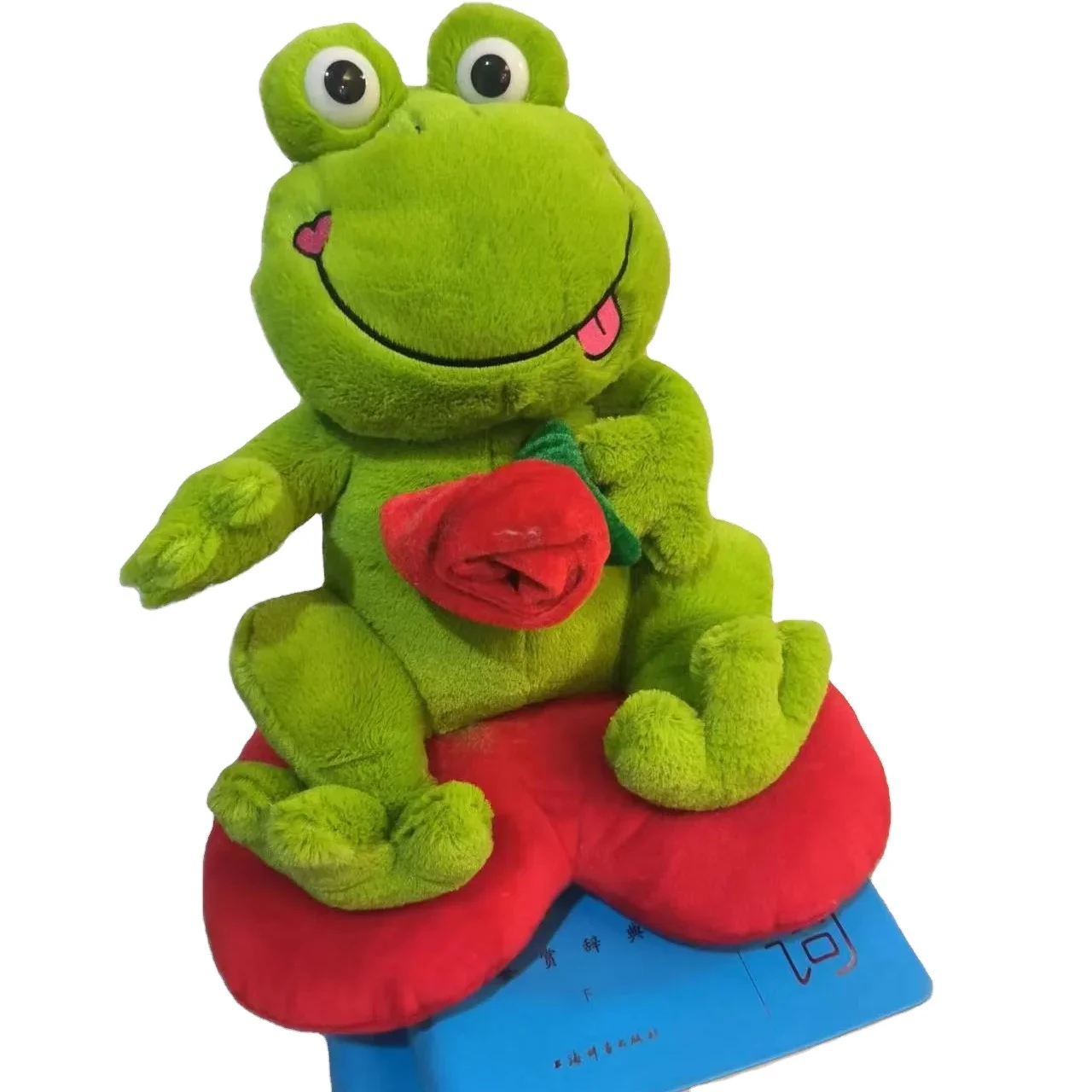 Custom Adorable Colourful Valentine Toys Frog Toy Plush Frog Stuffed Animals Gift For Lovers