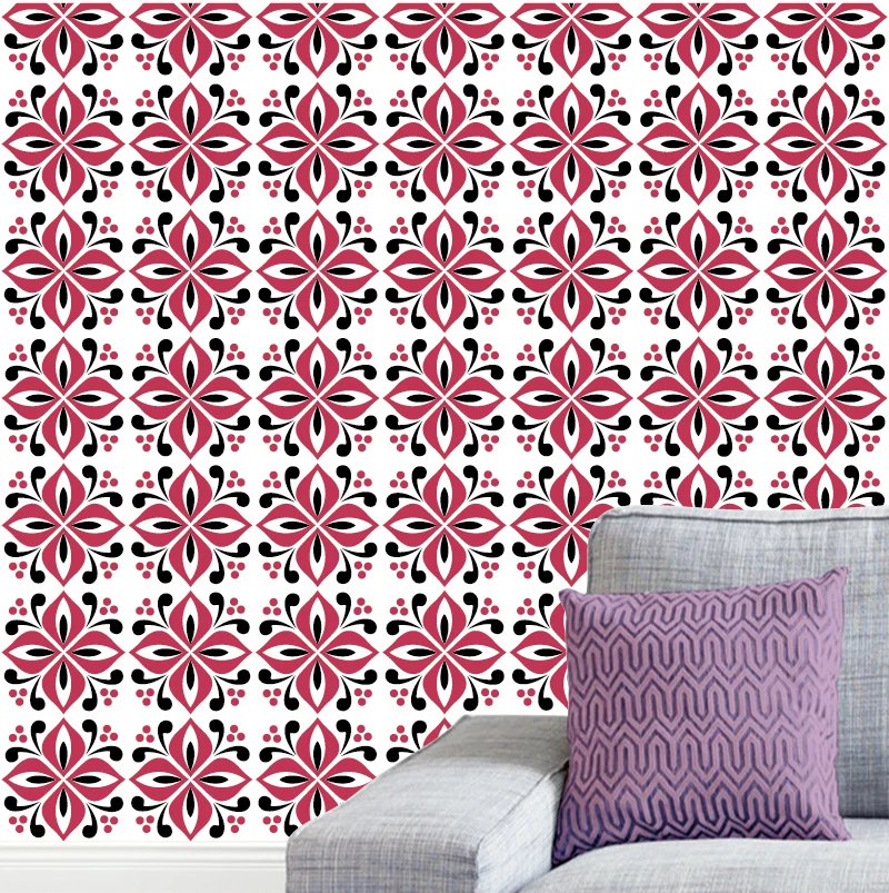 Removable Ceramic Decal Wall Tile Sticker Home Decoration Square PVC Floor Sticker Eco-friendly Vinyl Waterproof Peel And Stick