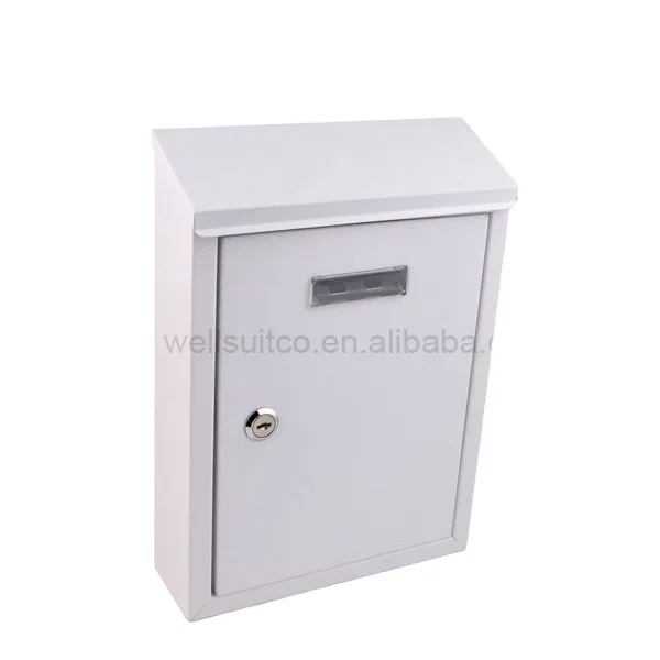Water prood rust resistant lock metal mail box color coating letter box