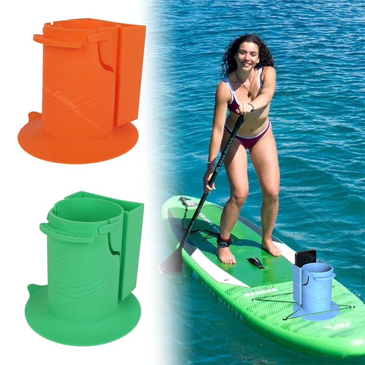 Water Drinks Holder Screw Fixed Paddle Board Sup Cup Holder Suitable for Types of Cup/Bottle/Drink