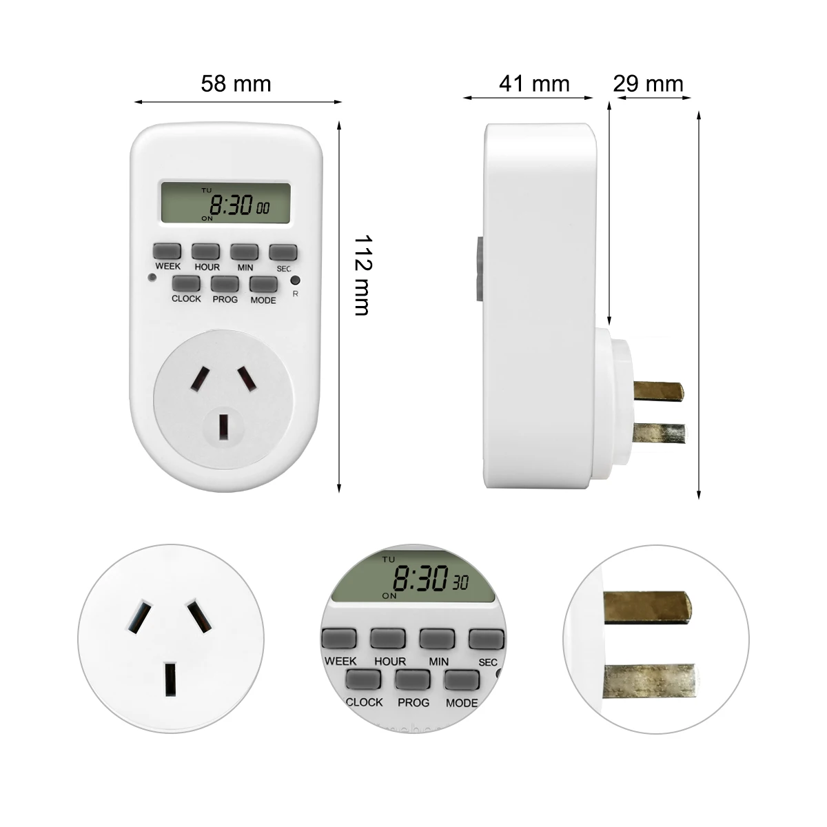 Indoor Digital Wall Switch Timer for 7days