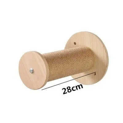 Solid wood wall jumping platform shelf wall mounted cat grab column cat toy all season wooden cat wall