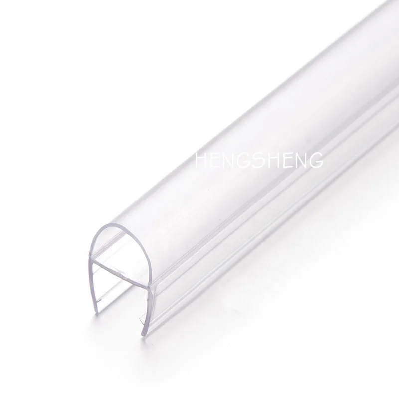 Transparent clean PVC shower door seal strips