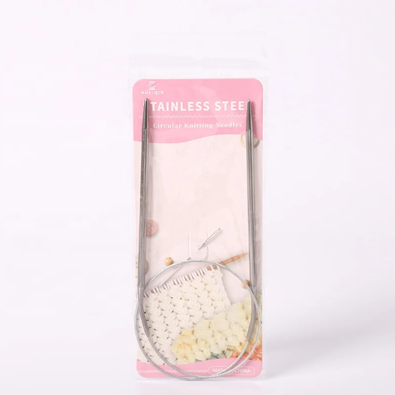 Stainless Steel Circular Knitting Needles Crochet Needles For Set of Knitting hooks DIY Weaving Pins Needle Craft Tools