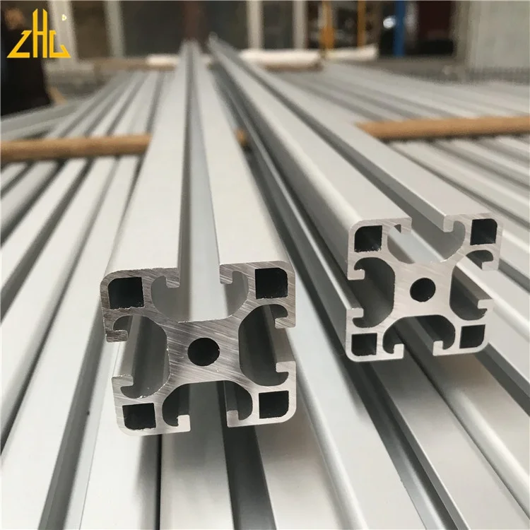 40x40 Anodized 6063 T Slot Aluminium Profiles 4040 Aluminum Frame Custom Extrusion Aluminum Profile for Industry