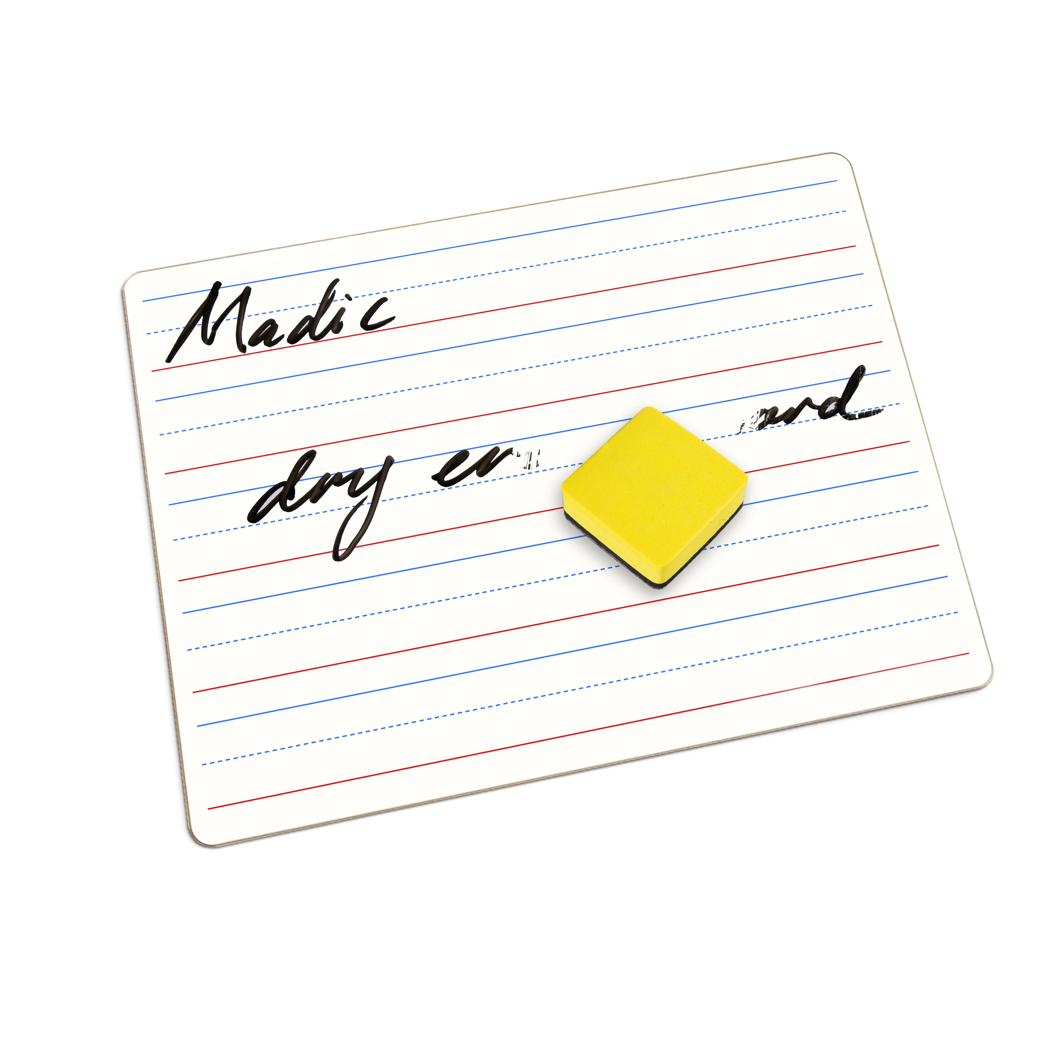 Factory Wholesale Custom Whiteboard Bulletin Boards 9x12 Double Sided Red Blue Ruled Lapboards Classroom Dry Message Board