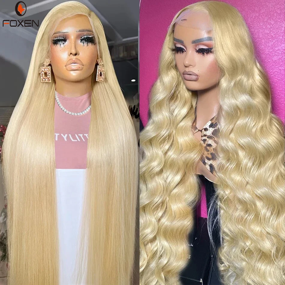 Blonde 613 HD Lace Front Wig 100% Human Hair Frontal Wig 30 Inch Glueless Blonde 613 Full Lace Wig 13x6 13x4 Hd Lace for Women