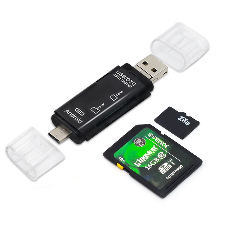 2020 5 в 1 USB 3,0 Тип адаптера C Card Reader для SD/TF мини мульти карт памяти