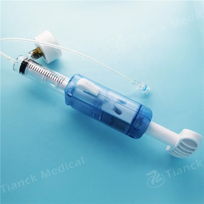 Tianck medical  manual  balloon inflation device hp type 20ml 30atm ce iso certificate