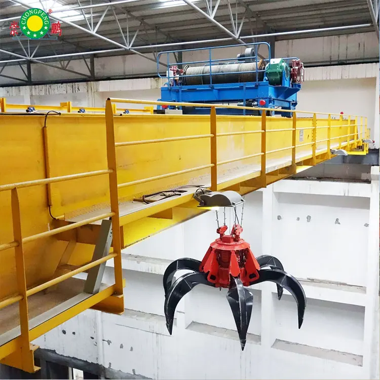 10 тонн QZ Модель Грейферный кран двухбалочный мостовой с гидравлический захват