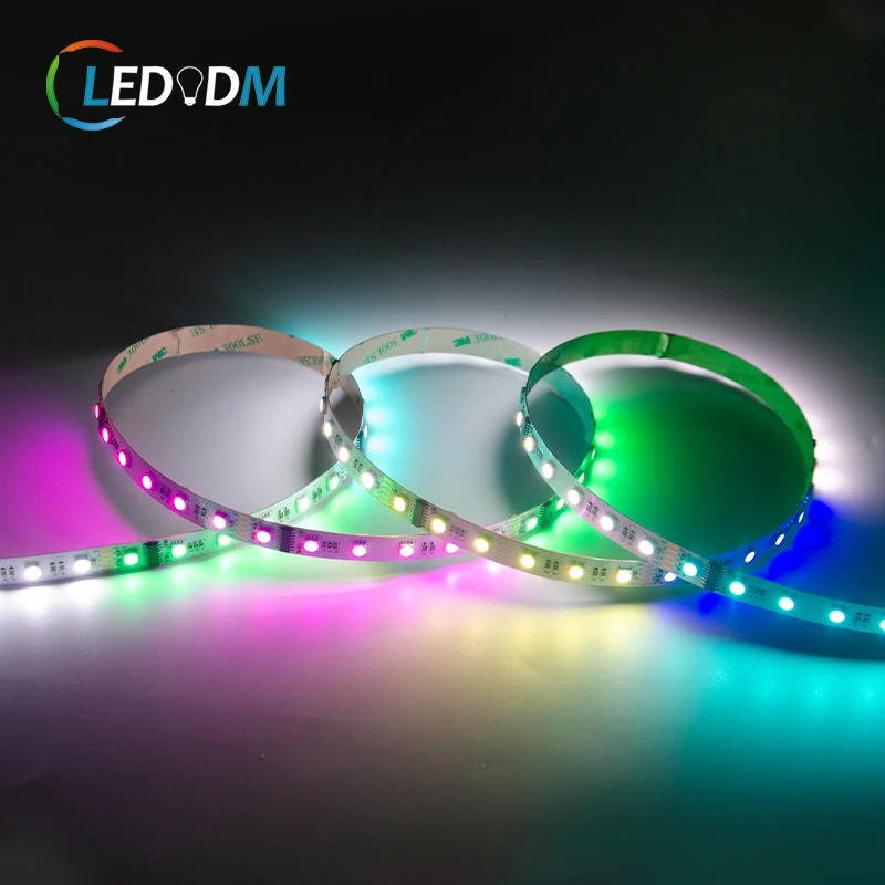 dmx spi protocol controlled flex led strip light RGB/RGBW pixels lighting strip ws2812 ws2814 ws2814A UCS512 WS2815 60LEDS/M