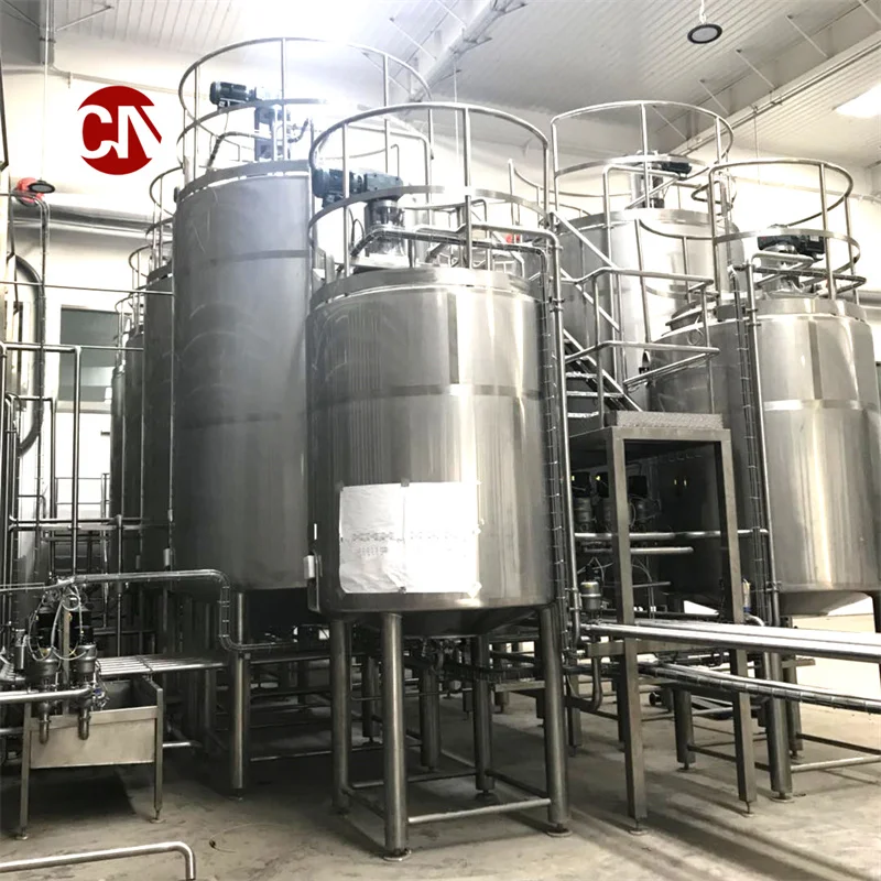 milk Making Machine Yogurt Fermentation Equipment dairy product process line liquid drinks production machine
