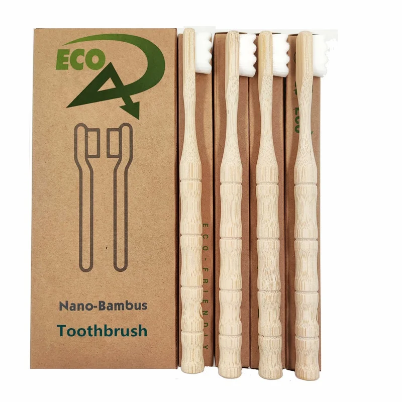 amazon Micro nano bamboo toothbrush extra soft ultra soft bamboo tooth brush wholesale eco friendly 20000 bristles toothbrush