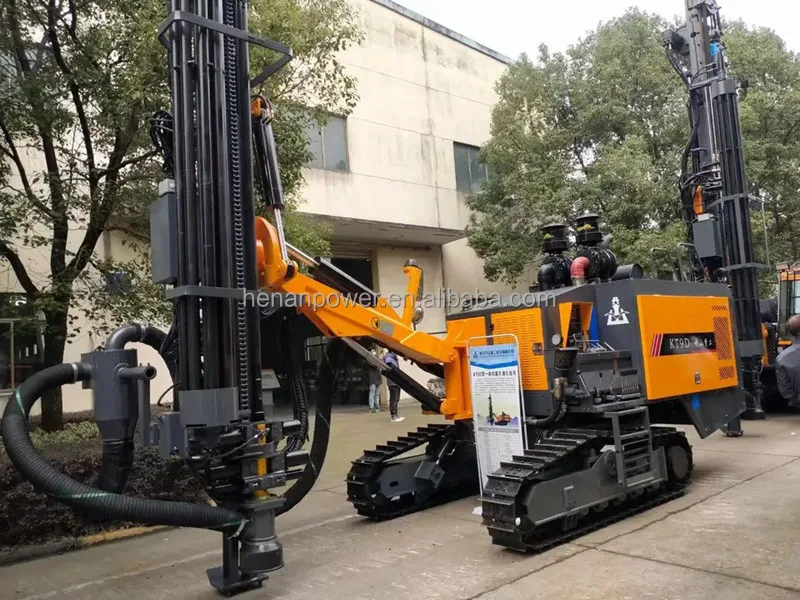 Hot selling in Africa built-in air compressor KT9D down the hole drill rig for magnetic basalt