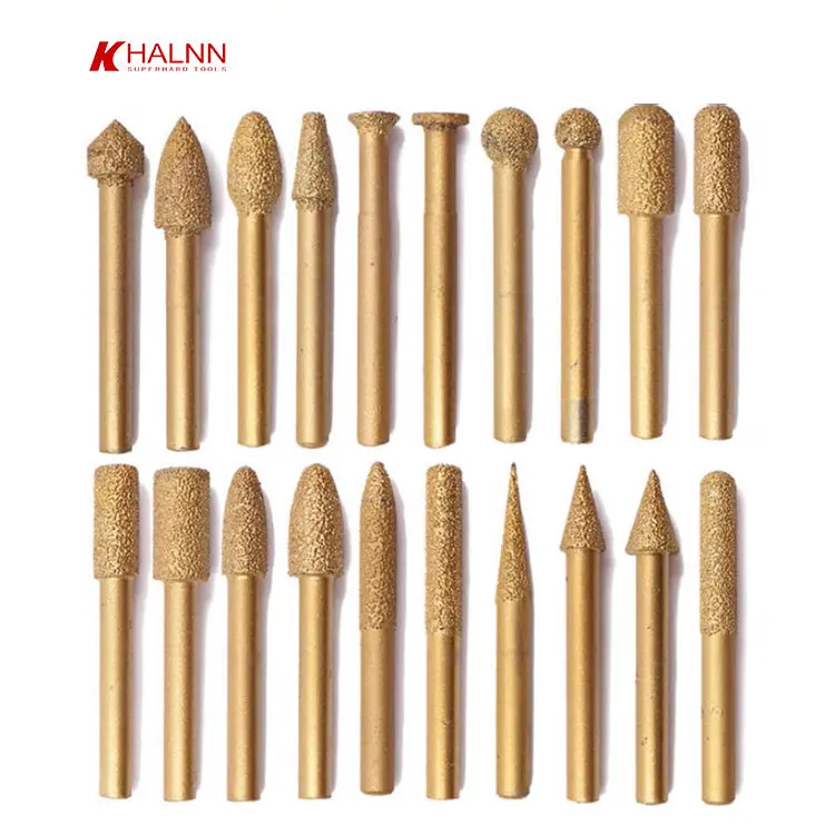 Diamond cnc Stone Milling Cutter Engraving Bits for Granite Diamond Engraving Bit